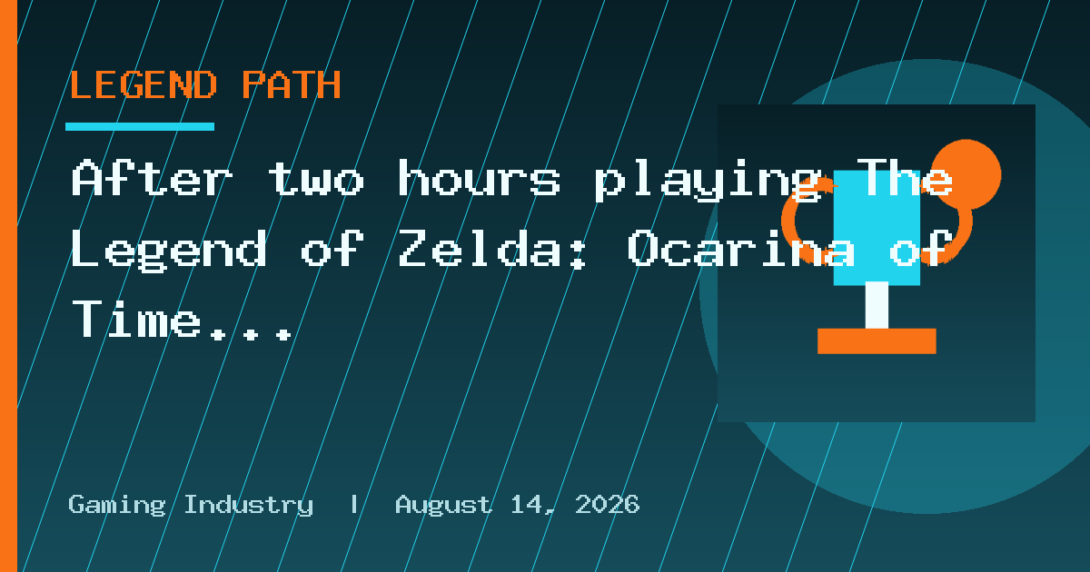 After two hours playing The Legend of Zelda: Ocarina of Time remake, it’s fired