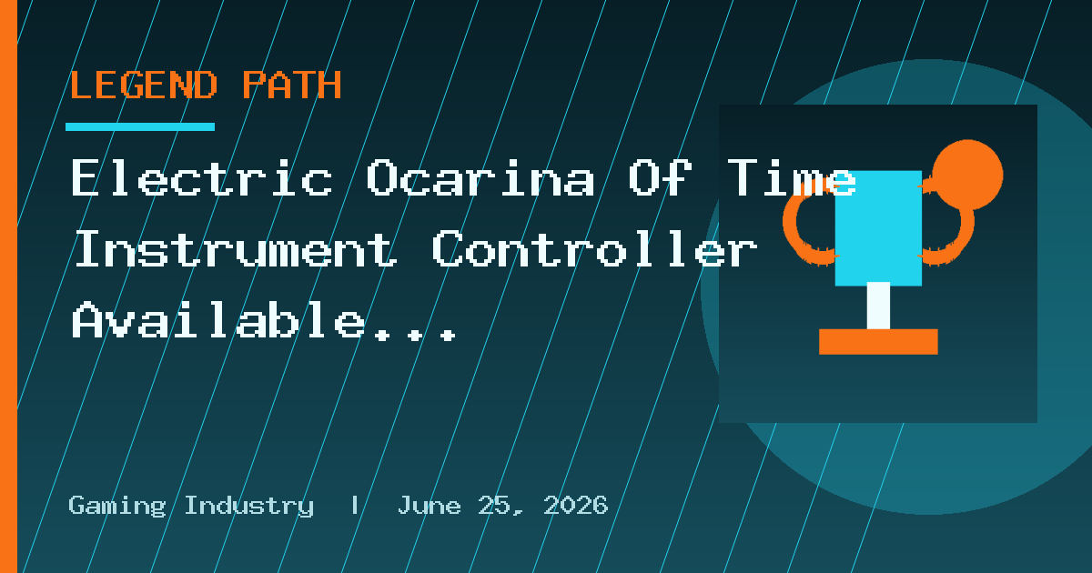 Electric Ocarina Of Time Instrument Controller Available For Pre-Order