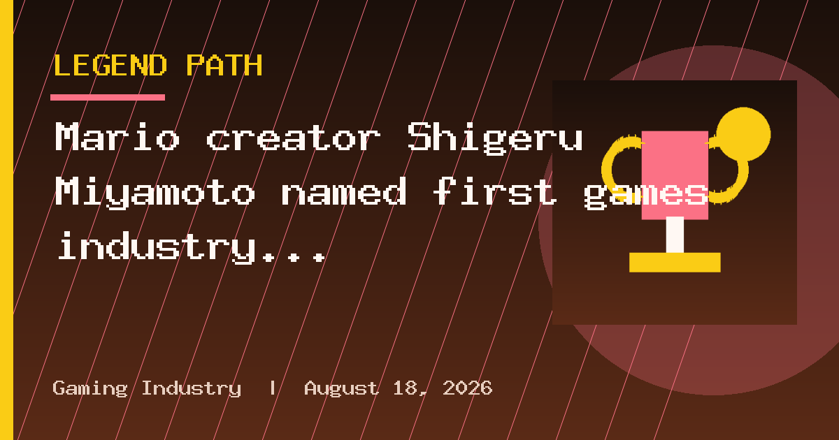 Mario creator Shigeru Miyamoto named first games industry recipient of Order