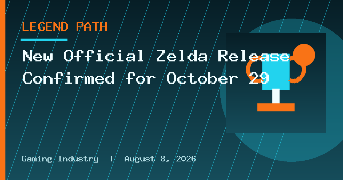 New Official Zelda Release Confirmed for October 29