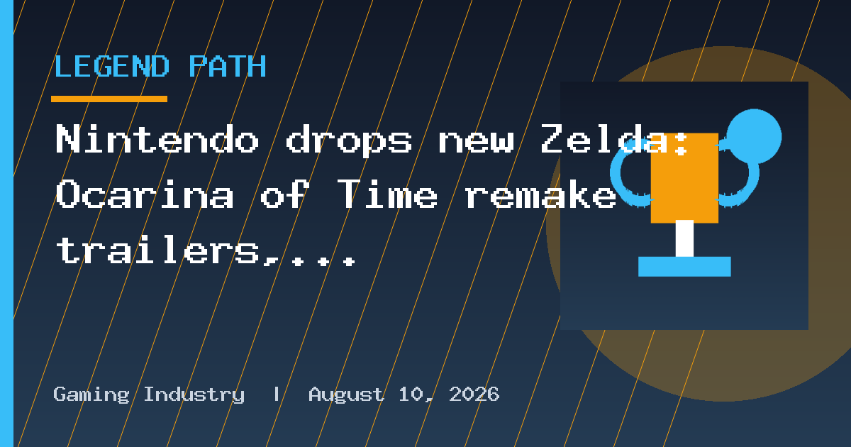 Nintendo drops new Zelda: Ocarina of Time remake trailers, casually giving first