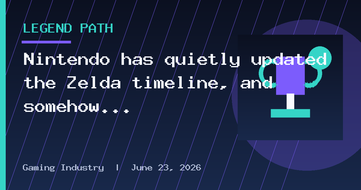 Nintendo has quietly updated the Zelda timeline, and somehow the Ocarina of Time