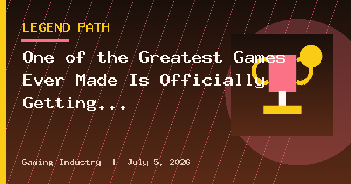 One of the Greatest Games Ever Made Is Officially Getting a Full Remake