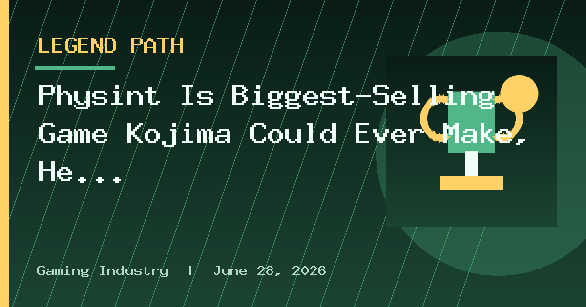 Physint Is Biggest-Selling Game Kojima Could Ever Make, He Says