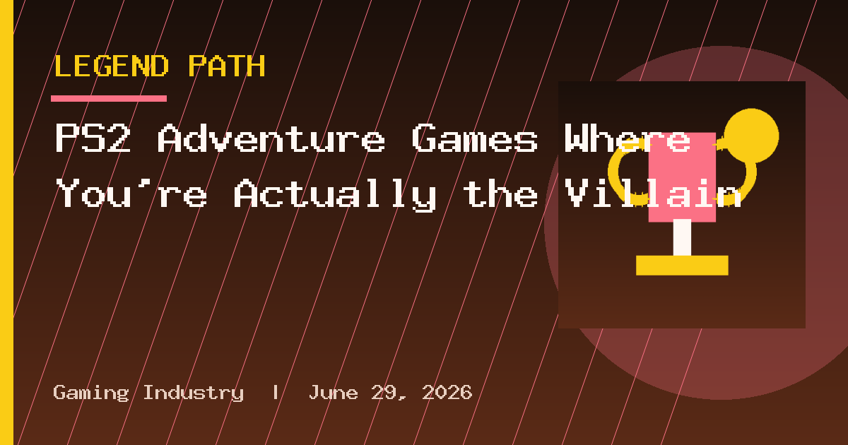 PS2 Adventure Games Where You’re Actually the Villain