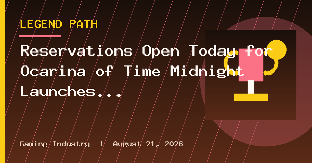 Reservations Open Today for Ocarina of Time Midnight Launches