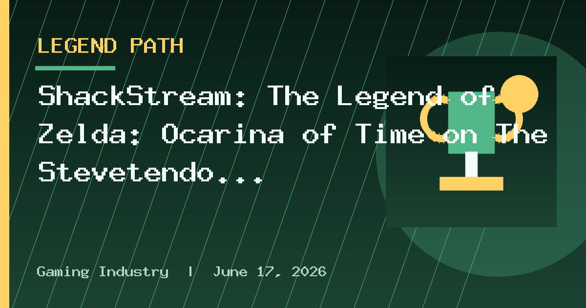 ShackStream: The Legend of Zelda: Ocarina of Time on The Stevetendo Show!