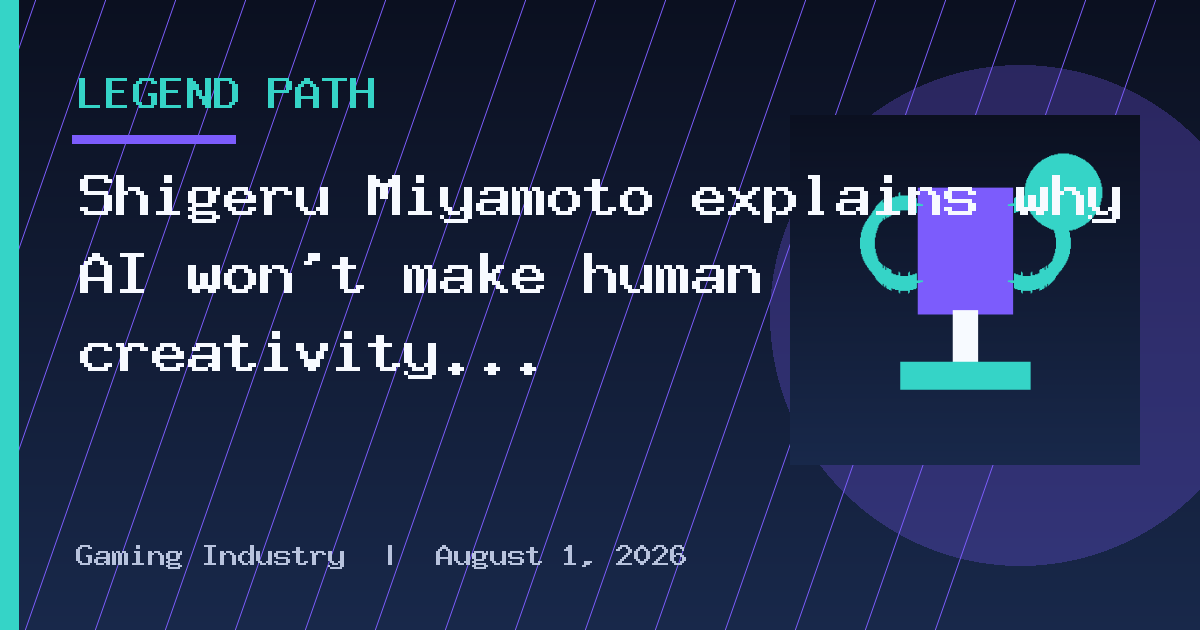 Shigeru Miyamoto explains why AI won’t make human creativity obsolete