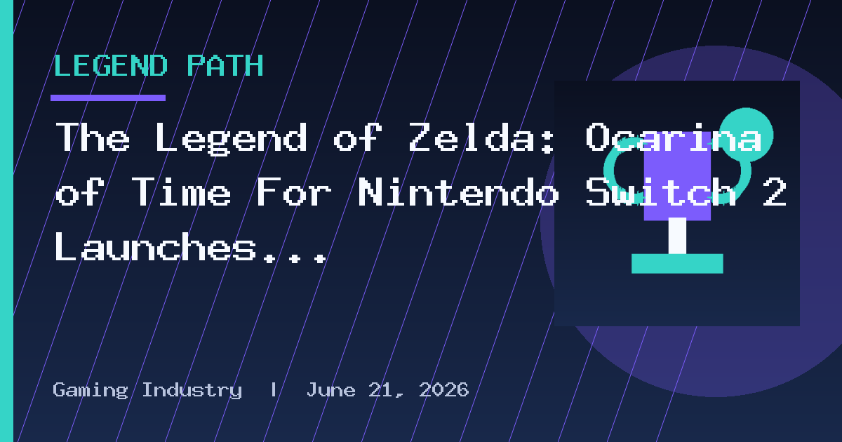 The Legend of Zelda: Ocarina of Time For Nintendo Switch 2 Launches This