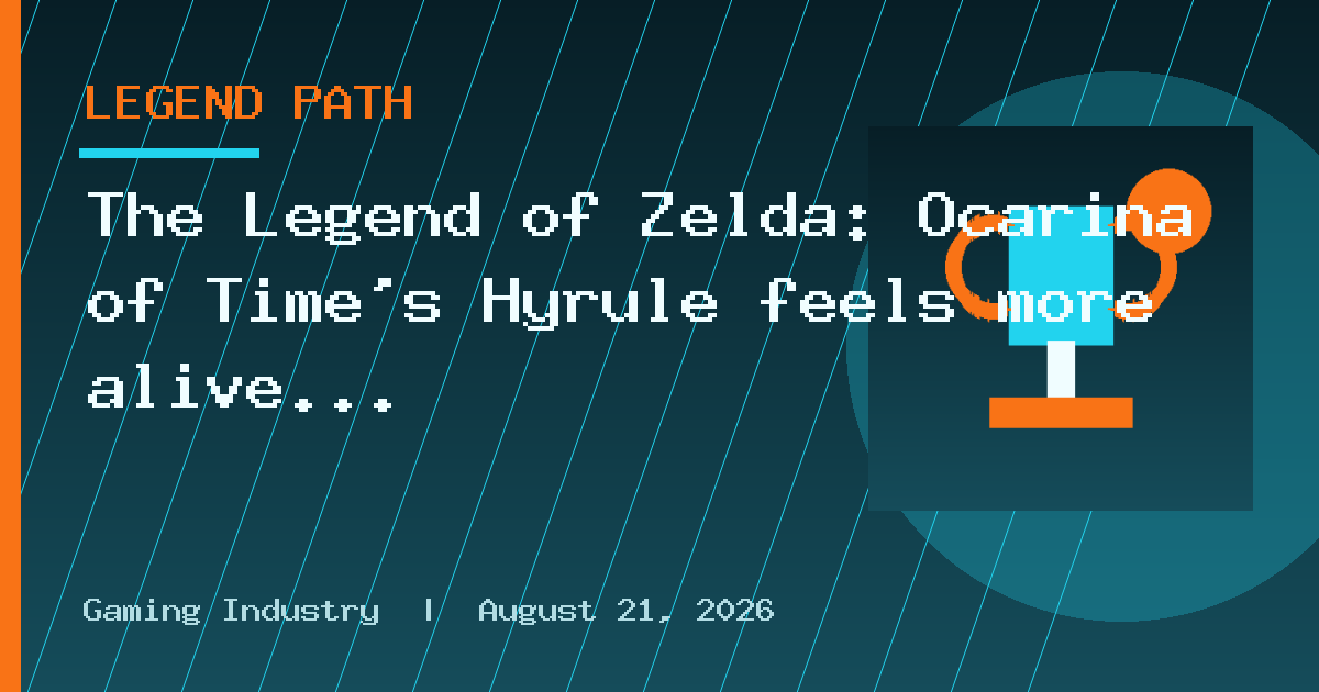 The Legend of Zelda: Ocarina of Time's Hyrule feels more alive than ever