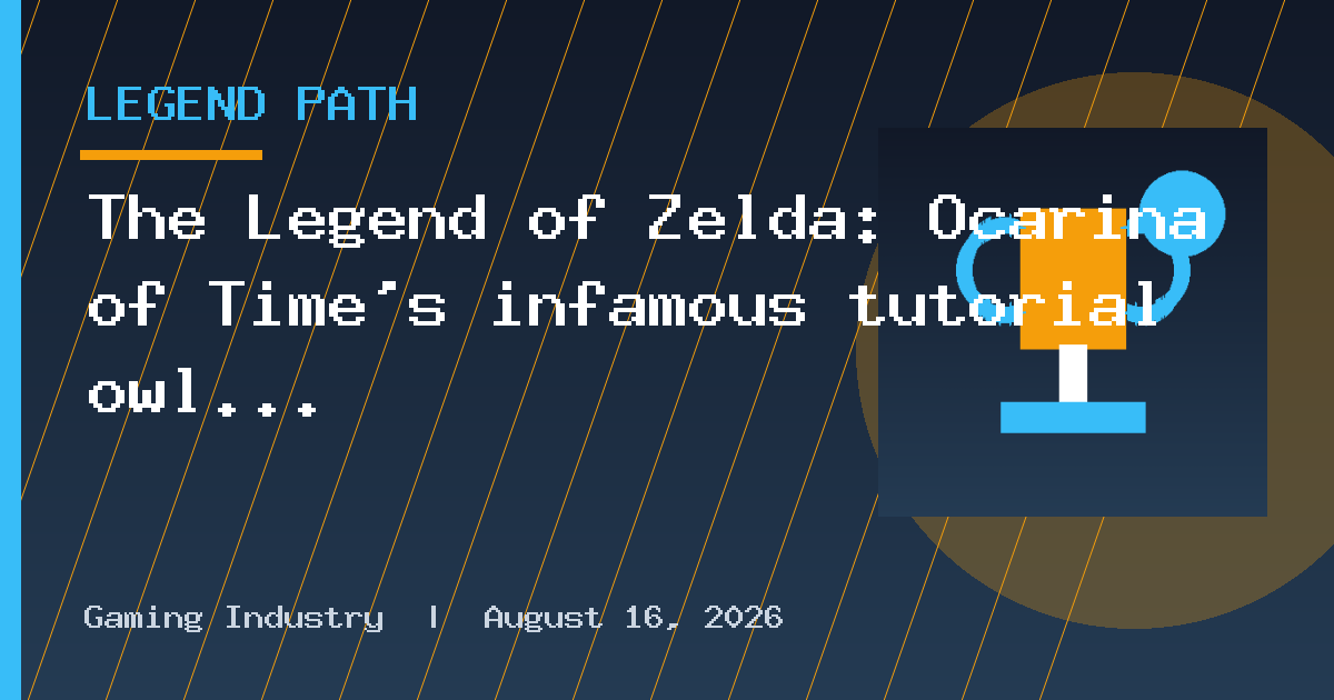 The Legend of Zelda: Ocarina of Time's infamous tutorial owl seemingly won't