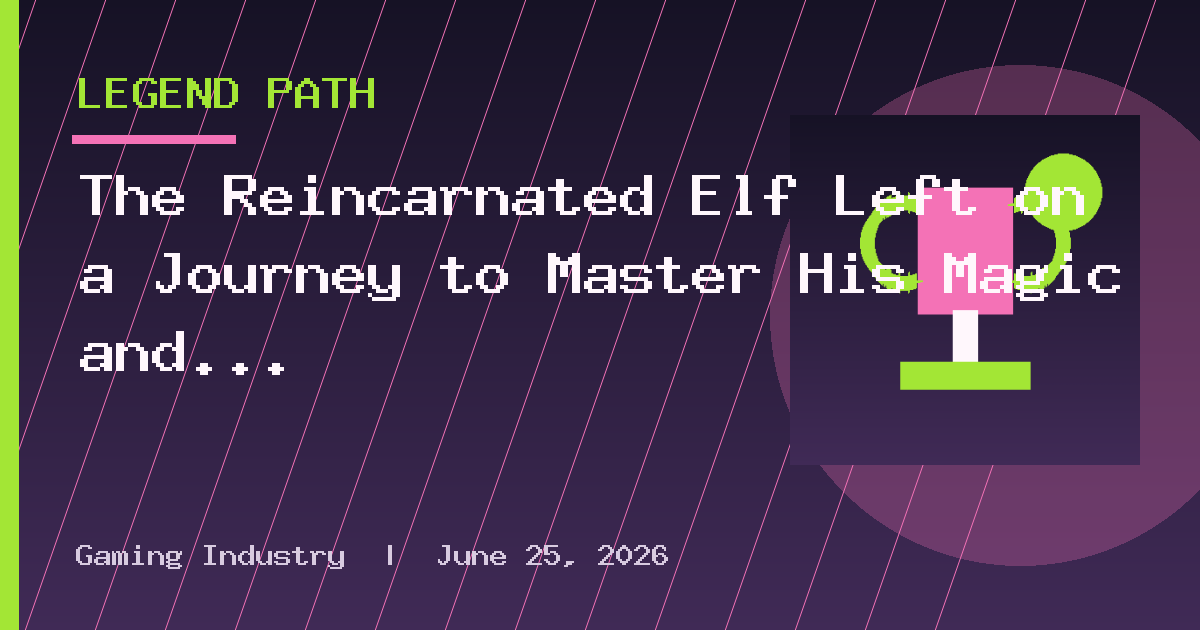 The Reincarnated Elf Left on a Journey to Master His Magic and With His