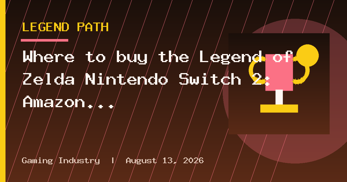 Where to buy the Legend of Zelda Nintendo Switch 2: Amazon gets fresh restock